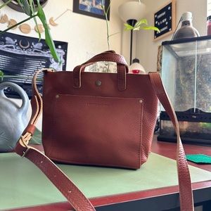 Portland Leather Goods mini crossbody tote
